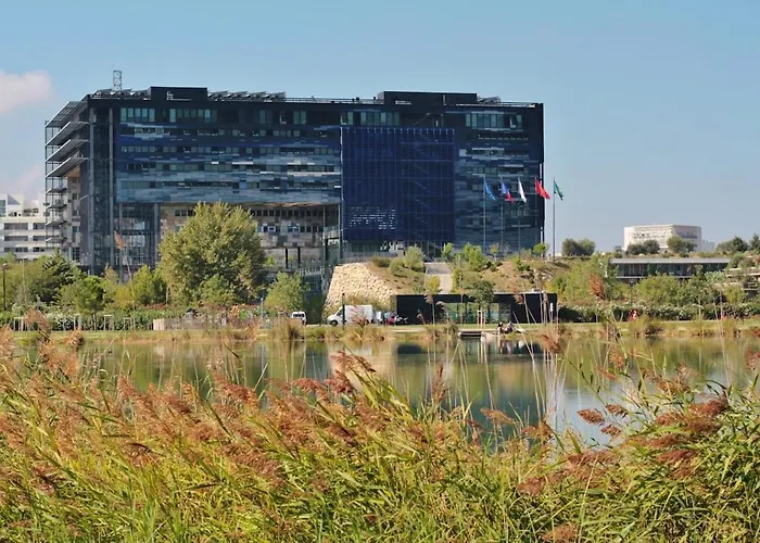Port Marianne Avec Terrasse Et Parking Gratuit مونبيلييه